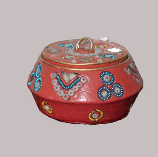 PINK LIDDED TRINKET POT