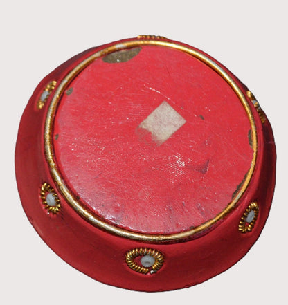 PINK LIDDED TRINKET POT