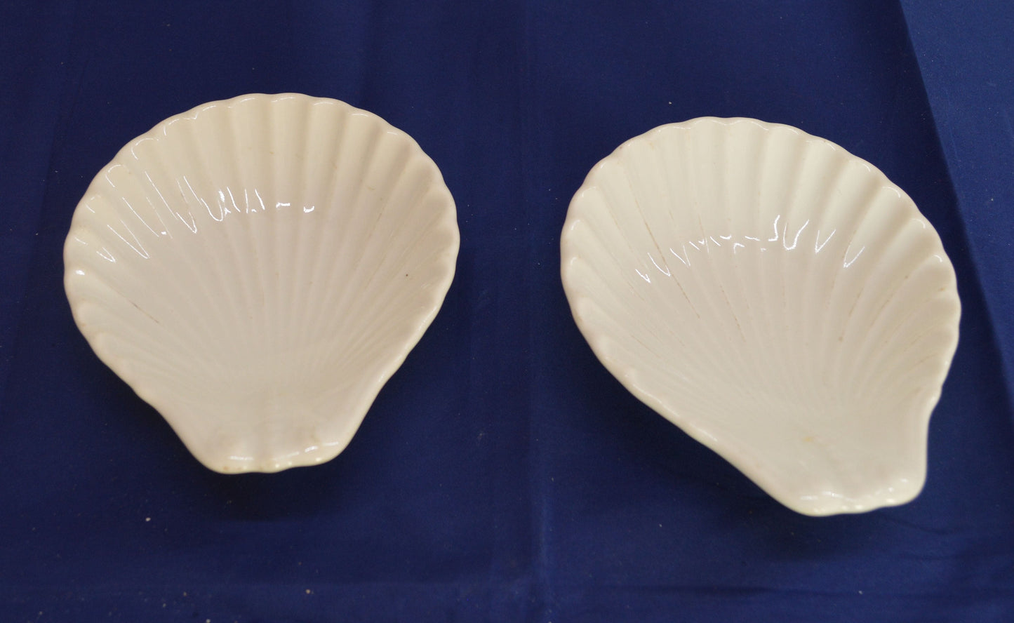 Two Shell-Shaped Soap/Trinket Dishes