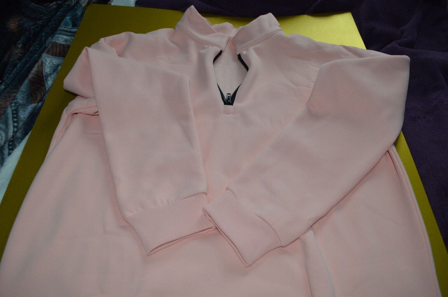 Fangjin Women's 1/4 Zip Sweatshirt - Pink