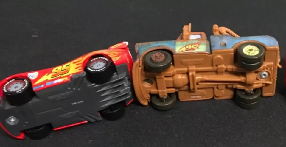 Disney Pixar Cars Toy Bundle - Track, Vehicles, & DVD