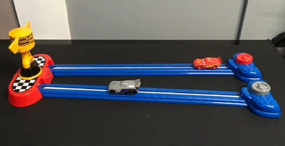 Disney Pixar Cars Toy Bundle - Track, Vehicles, & DVD