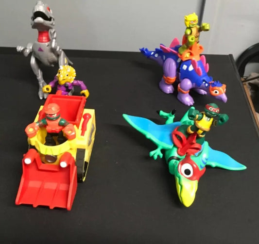 Teenage Mutant Ninja Turtles Dino Toy Playset – 4 Vehicles & Figures