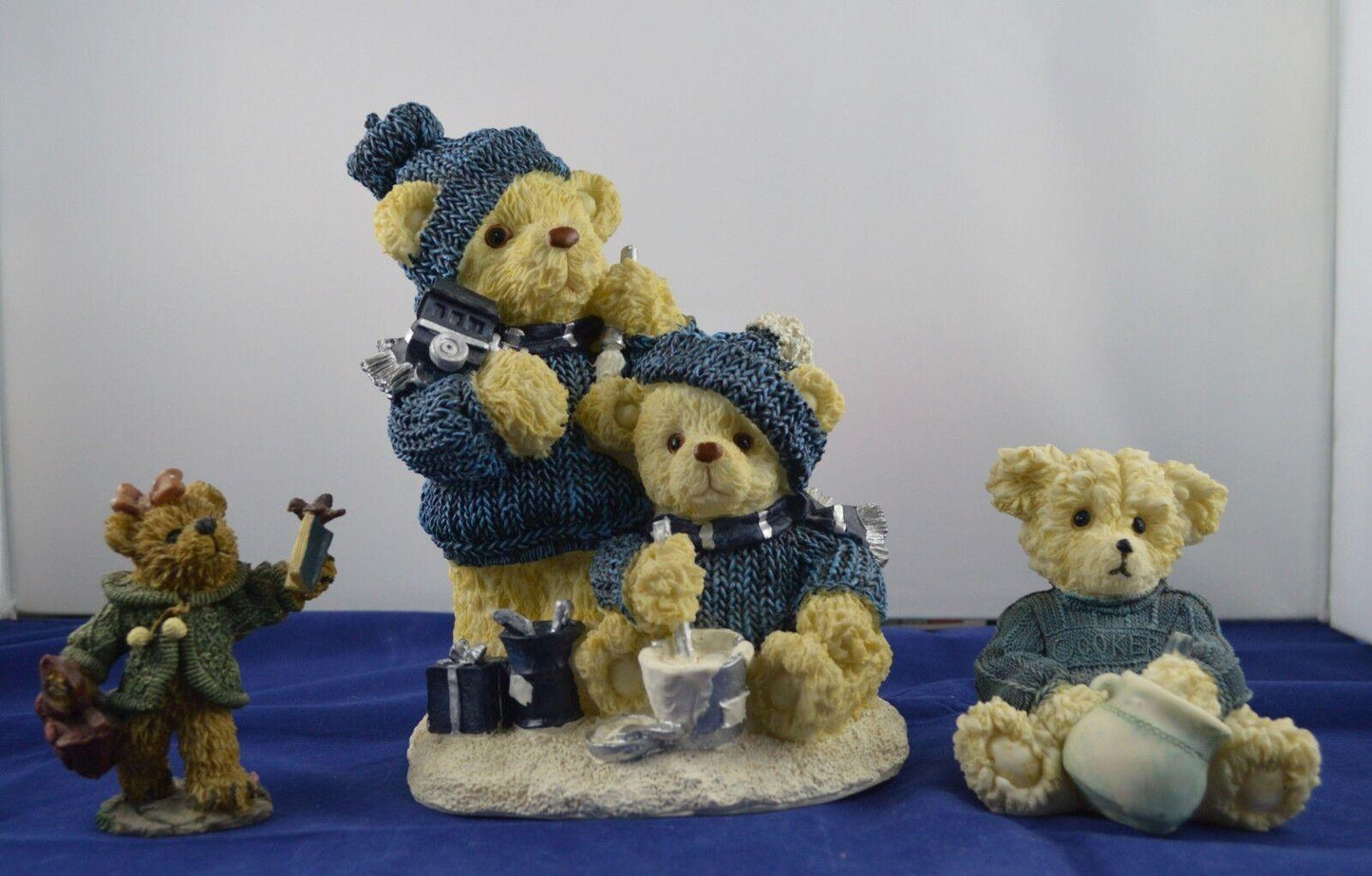 BEARS THREE TEDDY BEAR ORNAMENTS - TMD167207