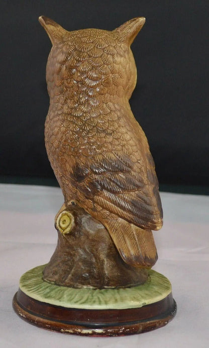 BIRD FIGURINES THREE OWLS OWL ON BRANCH OWL AND OWLET & OWL ON BASE - TMD167207