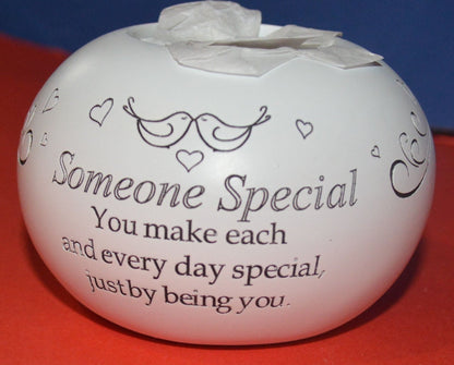 BRAND NEW SAID WITH SENTIMENT TEA LIGHT CANDLE HOLDER SOMEONE SPECIAL - TMD167207