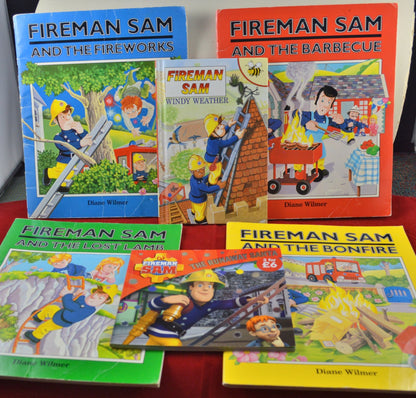 CHILDRENS BOOKS SIX FIREMAN SAM BOOKS(PREVIOUSLY OWNED)GOOD CONDITION. - TMD167207