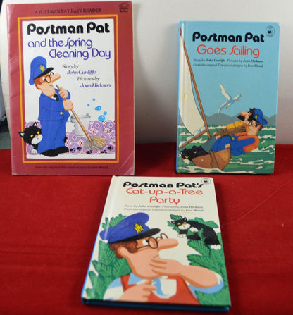 CHILDRENS BOOKS THREE POSTMAN PAT BOOKS by JOHN CUNLIFFE - TMD167207