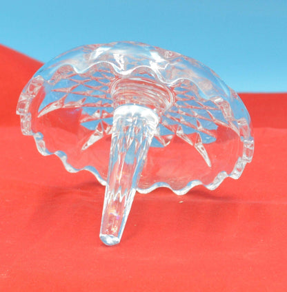 CUT GLASS RING HOLDER TRINKET DISH - TMD167207