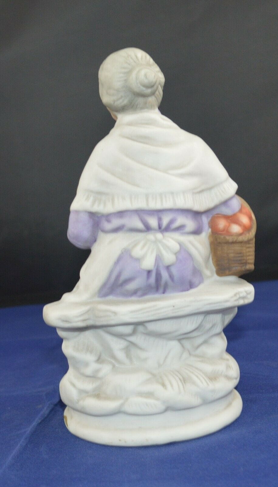 DECORATIVE FIGURINES MAN SITTING READING & A LADY IN A LILAC DRESS(PREVIOUSLY OWNED) GOOD CONDITION - TMD167207