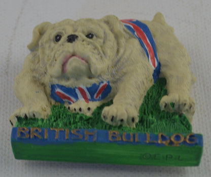 FOUR BRITISH BULLDOG FRIDGE MAGNETS CUGGLY WUGGLIES COLLECTION(SHOP CLEARANCE) - TMD167207