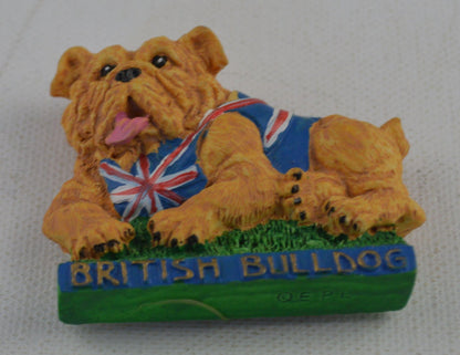 FOUR BRITISH BULLDOG FRIDGE MAGNETS CUGGLY WUGGLIES COLLECTION(SHOP CLEARANCE) - TMD167207