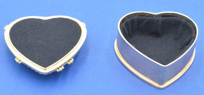 FOUR HEART SHAPED METAL TRINKET BOXES(PREVIOUSLY OWNED) GOOD CONDITION - TMD167207