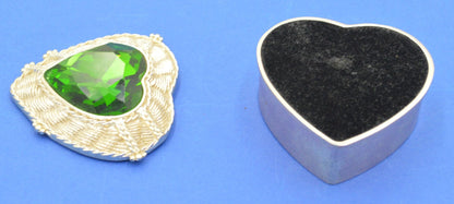 FOUR HEART SHAPED METAL TRINKET BOXES(PREVIOUSLY OWNED) GOOD CONDITION - TMD167207