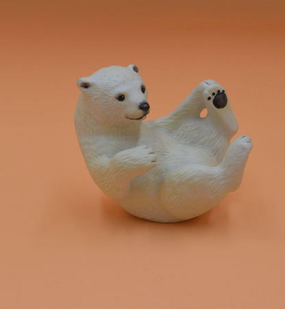 FRANKLIN MINT SNOW CUB POLAR BEAR FIGURINE - TMD167207