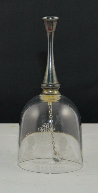 GLASS BELL TO COMMEMORATE THE MARRIAGE OF PRINCE CHARLES AND LADY DIANA SPENCER(PREVIOUSLY OWNED)GOOD CONDITION - TMD167207