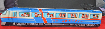 ICHIKO FRICTIO POWERED TINPLATE PASSENGER TRAIN AE-21 BOXED(PREVIOUSLY OWNED) GOOD CONDITION - TMD167207