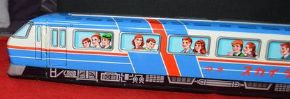 ICHIKO FRICTIO POWERED TINPLATE PASSENGER TRAIN AE-21 BOXED(PREVIOUSLY OWNED) GOOD CONDITION - TMD167207