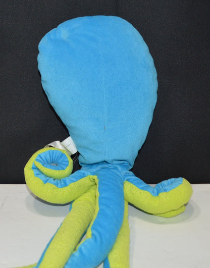 IKEA KORALL BLACKFISK BLUE AND GREEN SOFT TOY SQUID(PREVIOUSLY OWNED) GOOD CONDITION - TMD167207