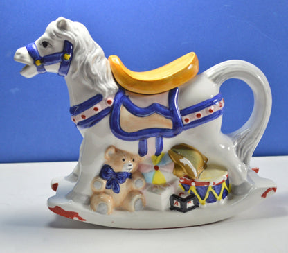 LEONARDO ORNAMENTAL ROCKING HORSE TEAPOT(PREVIOUSLY OWNED) FAIRLY GOOD CONDITION - TMD167207