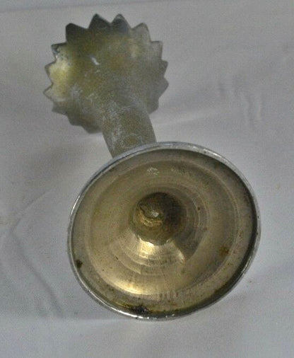 METAL BUD VASE ETCHED PATTERN(PREVIOUSLY OWNED) GOOD CONDITION TARNISHED - TMD167207