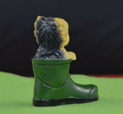 MINIATURE CAT IN A GREEN WELLY & MINIATURE DOG IN A GREEN WELLY - TMD167207