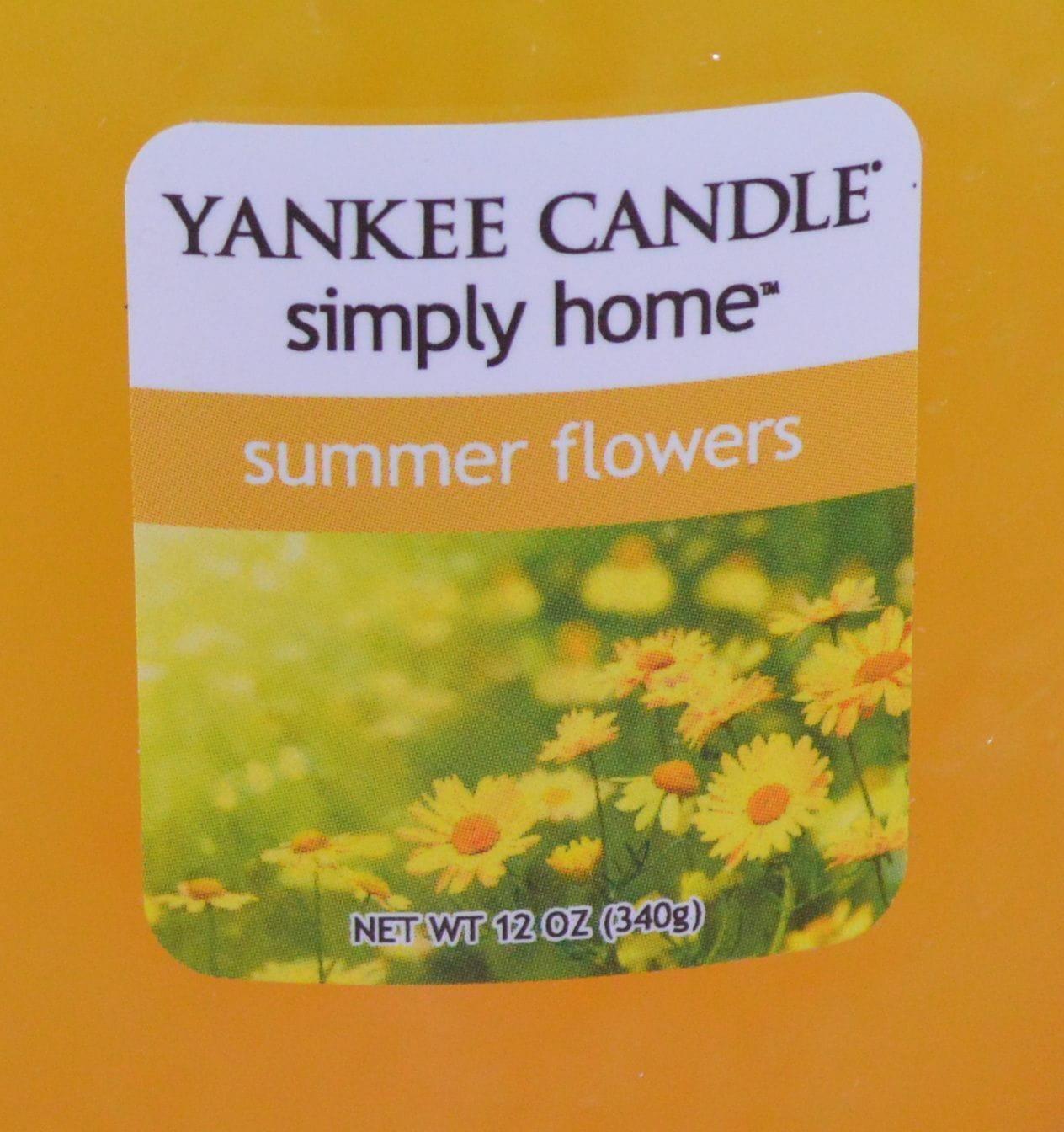 NEW FIVE INCH HIGH MEDIUM SIZE YANKEE CANDLE JAR SUMMER FLOWERS - TMD167207