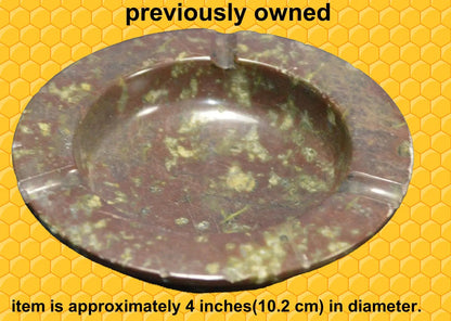 POLISHED BROWN ROCK ASHTRAY - TMD167207