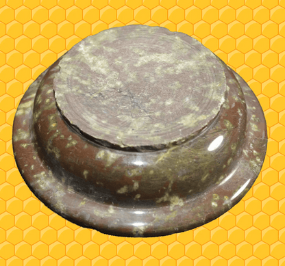 POLISHED BROWN ROCK ASHTRAY - TMD167207