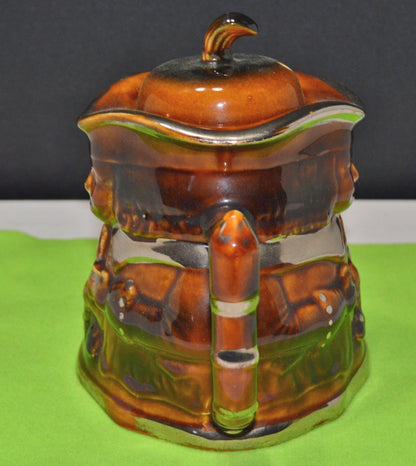 PRICE KENSINGTON DOUBLE FACED CHARACTER TEAPOT(PREVIOUSLY OWNED) GOOD CONDITION - TMD167207