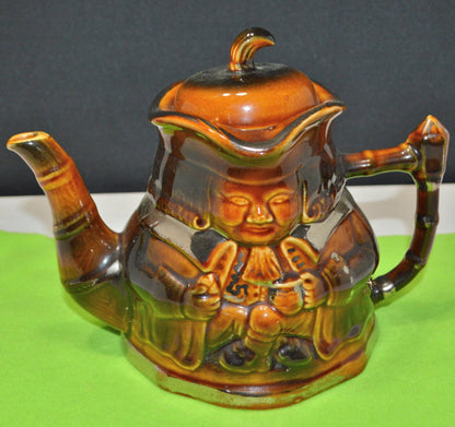 PRICE KENSINGTON DOUBLE FACED CHARACTER TEAPOT(PREVIOUSLY OWNED) GOOD CONDITION - TMD167207