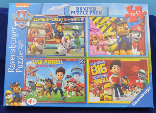 RAVENSBURGER PAW PATROL BUMPER PUZZLE PACK 4 x 42 PIECES - TMD167207