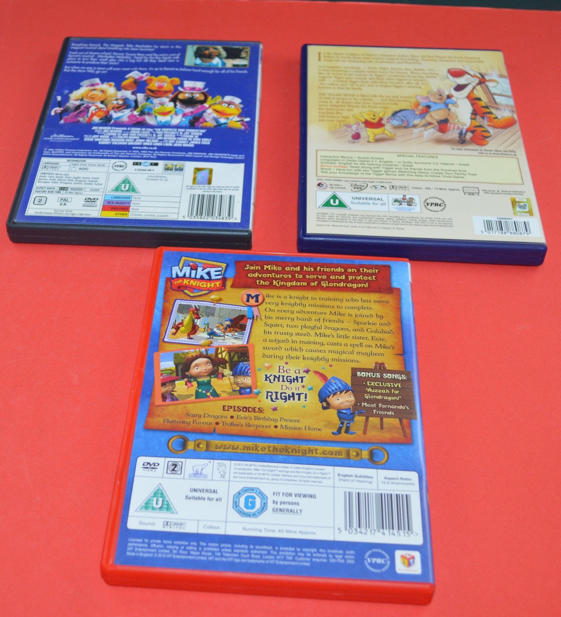 SIX CHILDREN'S DVD'S(PREVIOUSLY OWNED) GOOD CONDITION - TMD167207