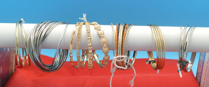 SIX METAL BANGLE BRACELET SETS TO CHOOSE FROM - TMD167207