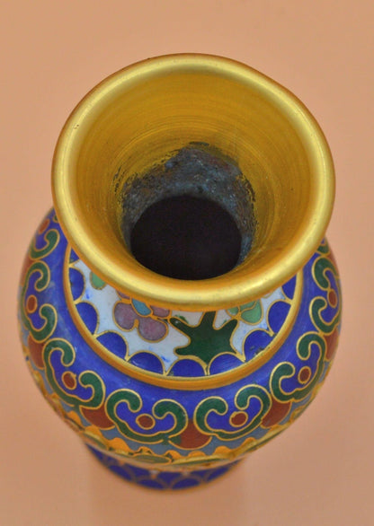 SMALL CLOISONNÉ ENAMELLED VASE - TMD167207