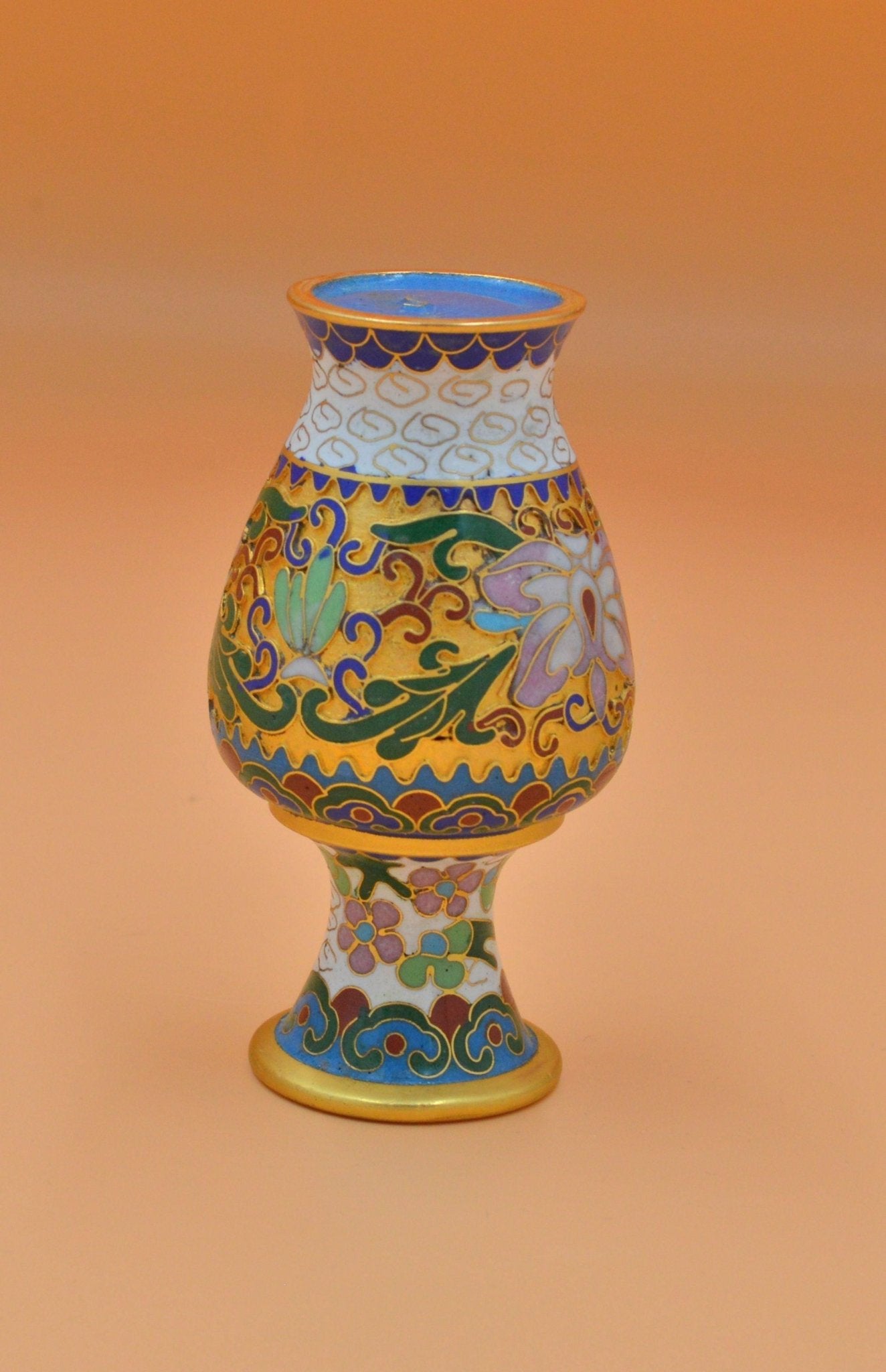 SMALL CLOISONNÉ ENAMELLED VASE - TMD167207