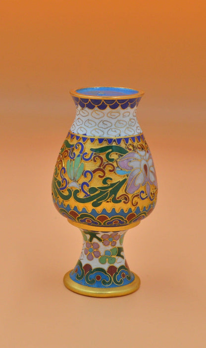 SMALL CLOISONNÉ ENAMELLED VASE - TMD167207