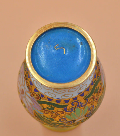 SMALL CLOISONNÉ ENAMELLED VASE - TMD167207