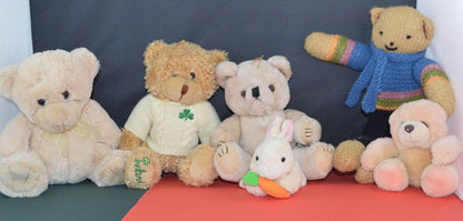 SOFT TOYS FOREVER FRIENDS/SHAMROCK GIFT/PATAMATES/DAVID HALSALL BEARS/KNITTED BEAR/RABBIT - TMD167207