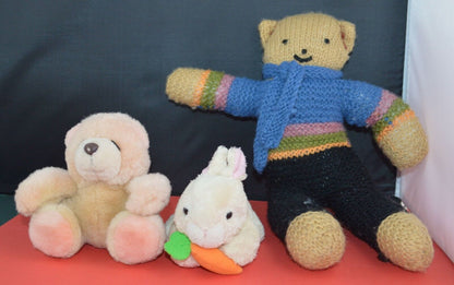 SOFT TOYS FOREVER FRIENDS/SHAMROCK GIFT/PATAMATES/DAVID HALSALL BEARS/KNITTED BEAR/RABBIT - TMD167207