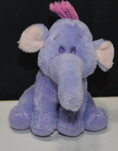 SOFT TOYS FOUR SMALL SOFT TOYS LILAC TEDDY DENIM TEDDY MINION ELEPHANT( PREVIOUSLY OWNED) GOOD CONDITION - TMD167207