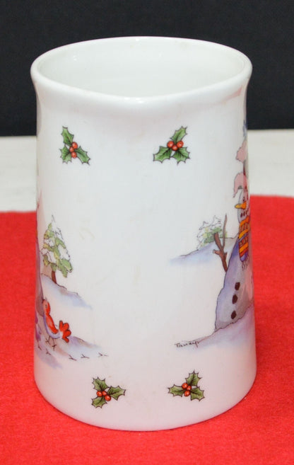 TABLEWARE JAMES DEAN POTTERY CHRISTMAS JUG DEPICTING A SNOWMAN AND HOLLY(PREVIOUSLY OWNED) VERY GOOD CONDITION - TMD167207