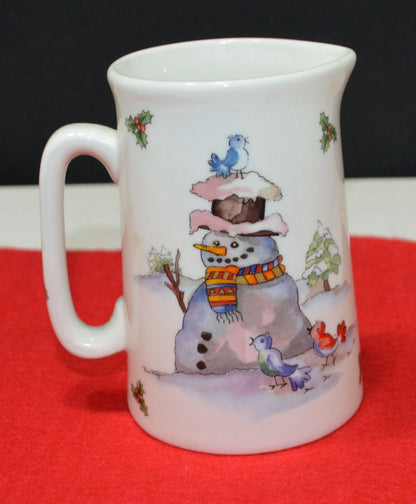 TABLEWARE JAMES DEAN POTTERY CHRISTMAS JUG DEPICTING A SNOWMAN AND HOLLY(PREVIOUSLY OWNED) VERY GOOD CONDITION - TMD167207